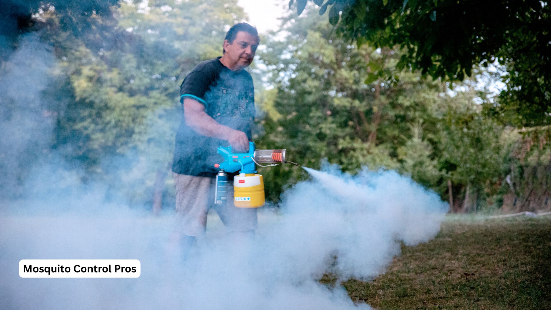 Professional backyard larviciding treatment for mosquito control